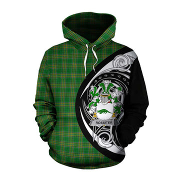Tartan Vibes Clothing Rossiter Irish Clan Cotton Hoodie Celtic Circle Style