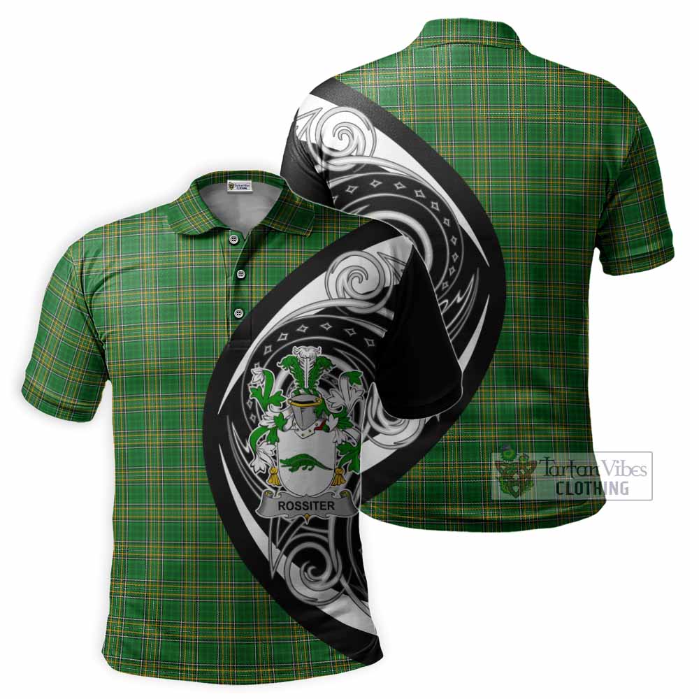 Tartan Vibes Clothing Rossiter Irish Clan Polo Shirt Celtic Circle Style