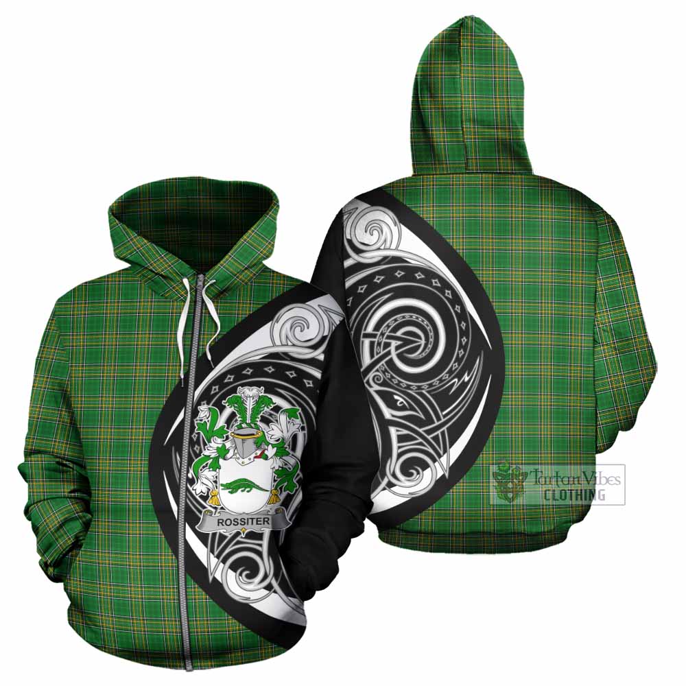 Rossiter Irish Clan Hoodie Celtic Circle Style Zip Hoodie - Tartan Vibes Clothing