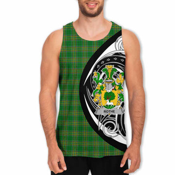 Tartan Vibes Clothing Rothe Irish Clan Men's Tank Top Celtic Circle Style