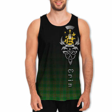Rourke Irish Clan Men's Tank Top with Coat of Arms Erin Go Bragh Celtic Inspired