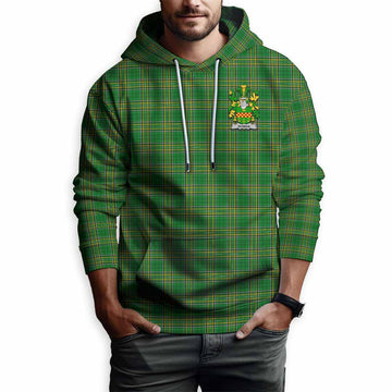Rowan Irish Clan Tartan Hoodie with Coat of Arms