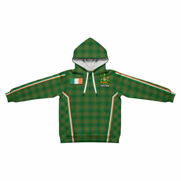 Rowan Irish Clan Coat of Arm Tartan Kid Hoodie Flag Style