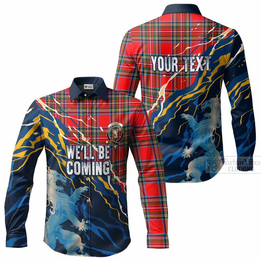 Royal Stewart Scotland Tartan Long Sleeve Button Shirts WC2026 Football - We'll Be Coming