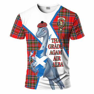 Royal Stewart Tartan Crest Loch Ness Monster T-Shirt Nessie Scottish Map Tha Gradh Agam Air Alba