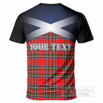 Royal Stewart Tartan T-Shirt Alba Gu Brath Unicorn Crest
