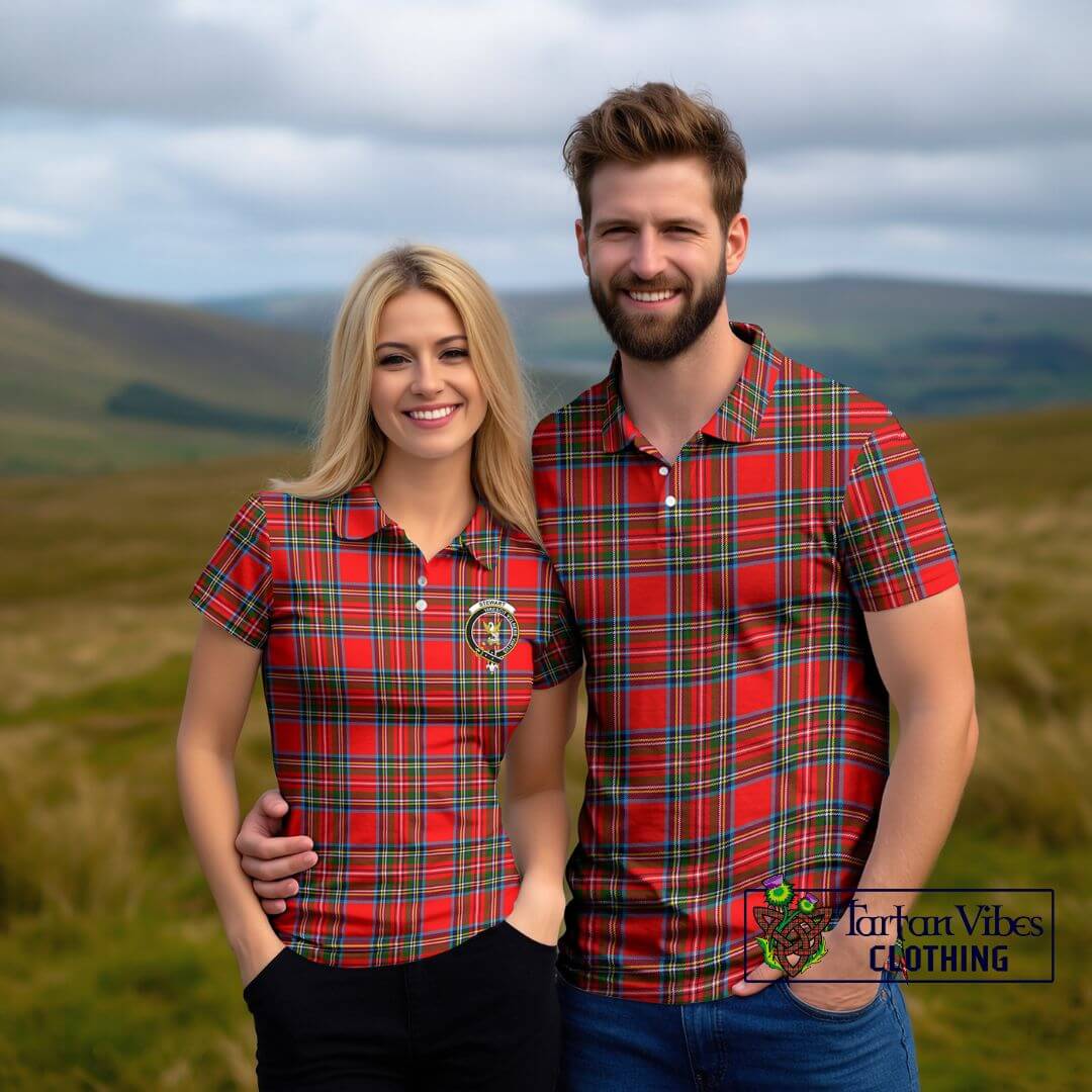 Stewart (Stuart) Tartan Mens Polo Shirt