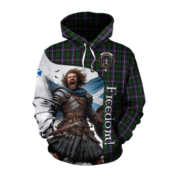 Tartan Vibes Clothing Russell Crest Tartan Cotton Hoodie Inspired by the Freedom of Scottish Warrior