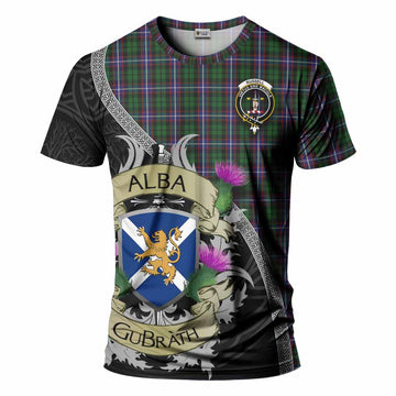 Russell Tartan Family Crest T-Shirt Lion Rampant Royal Thistle Shield Celtic Inspired Kid's Shirt - Tartan Vibes Clothing