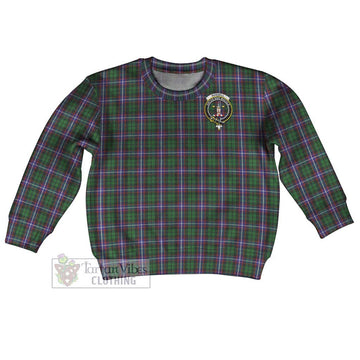 Russell Tartan Kid Ugly Sweater with Family Crest Kid - Tartan Vibes Clothing