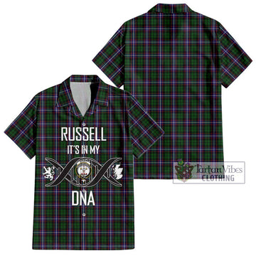 Russell Tartan Hawaiian Shirt with Family Crest DNA In Me Style Kid - Tartan Vibes Clothing