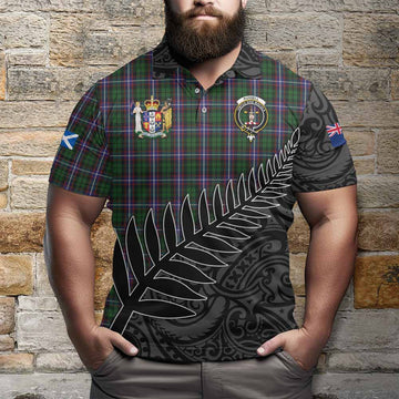 Russell Crest Tartan Polo Shirt with New Zealand Silver Fern Half Style Kid - Tartan Vibes Clothing