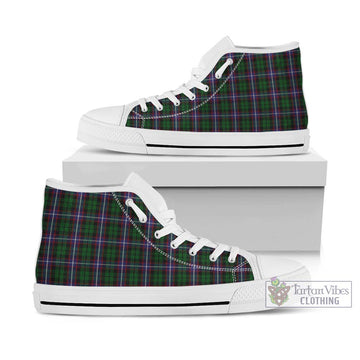 Russell Tartan High Top Shoes Kid High Top - White Sole - Tartan Vibes Clothing