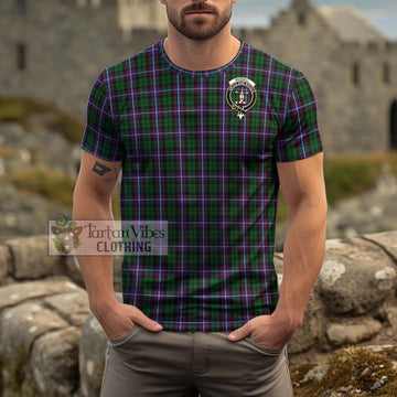 Russell Tartan Cotton T-Shirt with Family Crest Kid's Shirt - Tartan Vibes Clothing