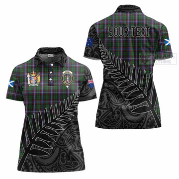 Russell Crest Tartan Women's Polo Shirt with New Zealand Silver Fern Half Style Women - Tartan Vibes Clothing