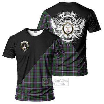 Russell Tartan T-Shirt with Family Crest and Military Logo Style Kid's Shirt - Tartan Vibes Clothing