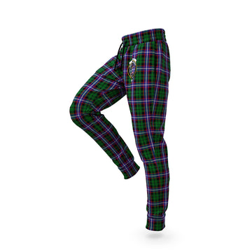 Russell Tartan Joggers Pants with Family Crest