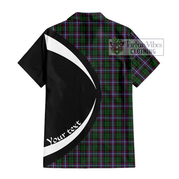 Russell Tartan Hawaiian Shirt with Family Crest Circle Style - Tartan Vibes Clothing