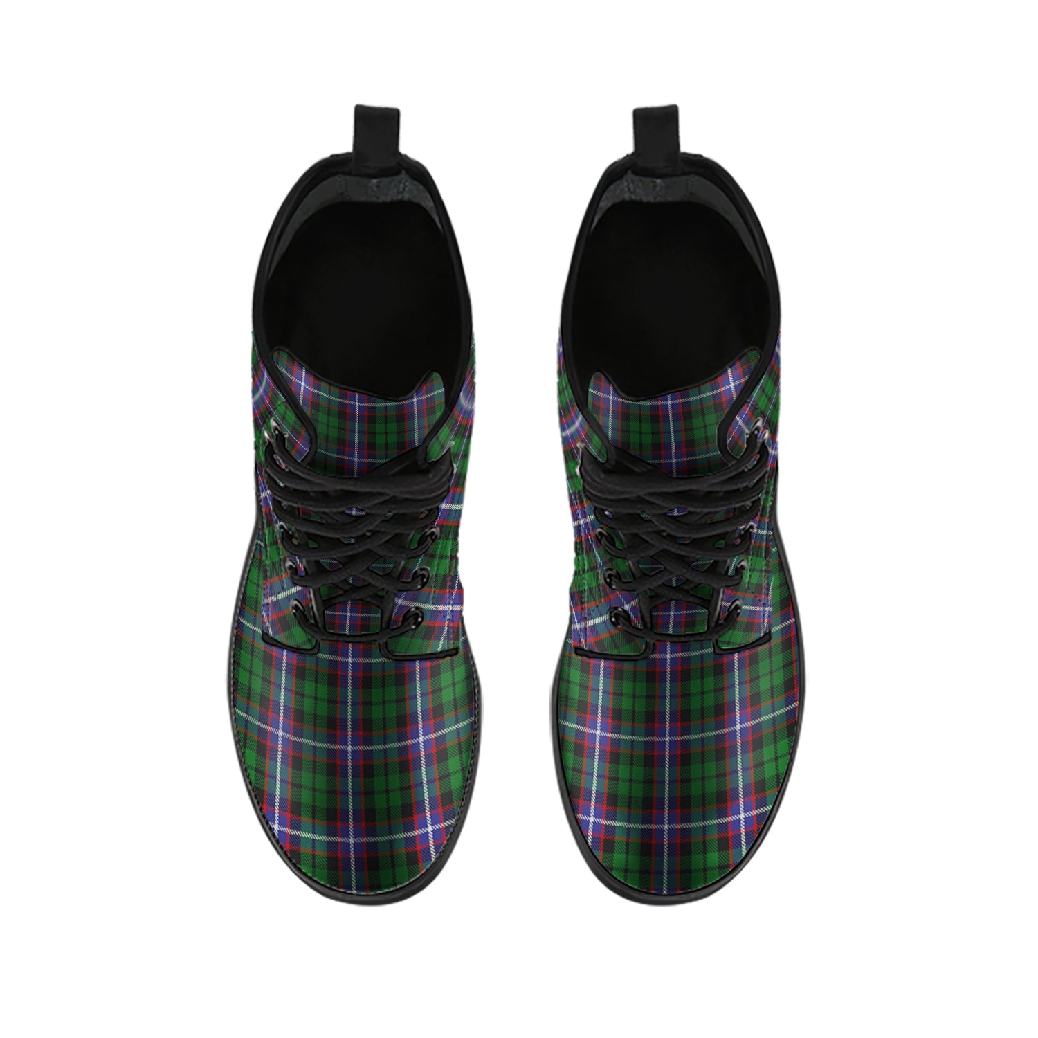 Russell Tartan Leather Boots - Tartan Vibes Clothing