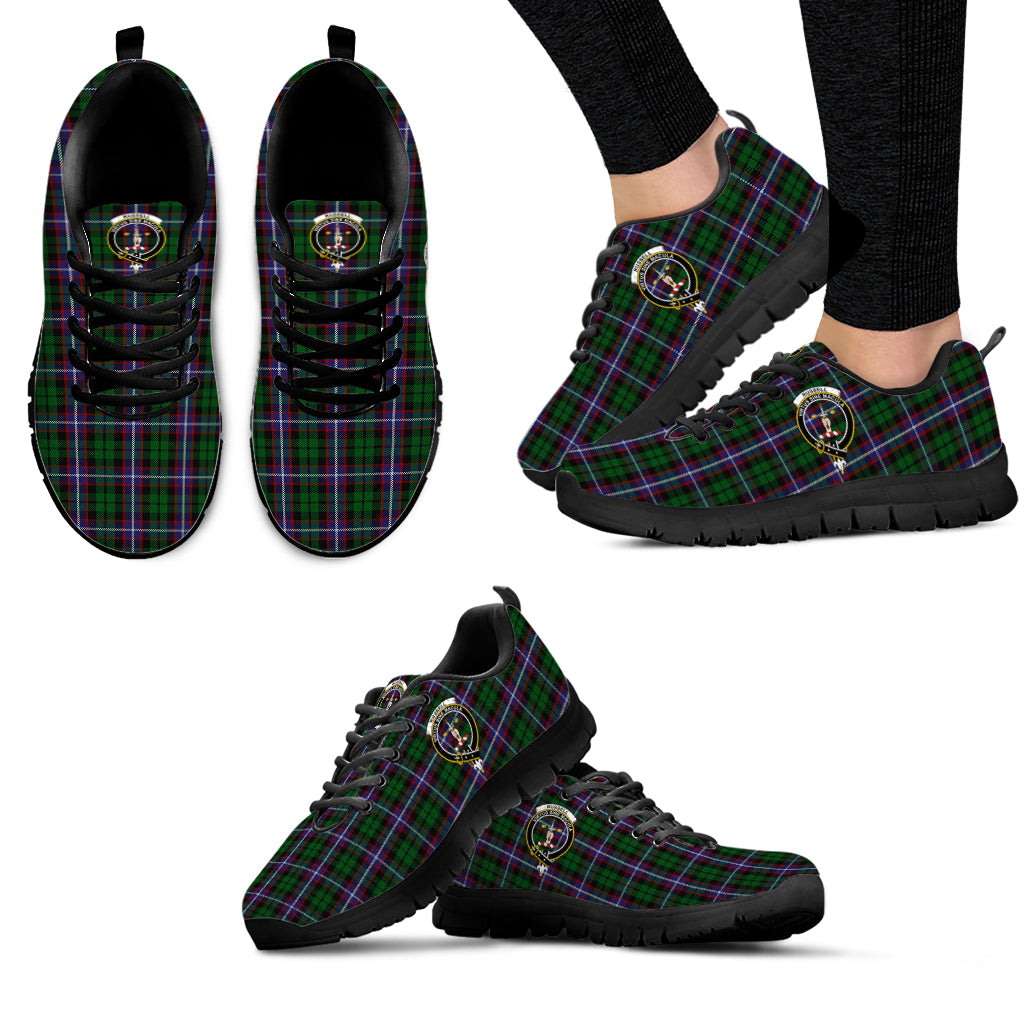 Russell Tartan Sneakers with Family Crest - Tartan Vibes Clothing