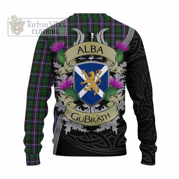 Russell Tartan Family Crest Knitted Sweater Lion Rampant Royal Thistle Shield Celtic Inspired - Tartan Vibes Clothing