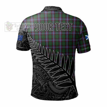 Russell Crest Tartan Polo Shirt with New Zealand Silver Fern Half Style - Tartan Vibes Clothing