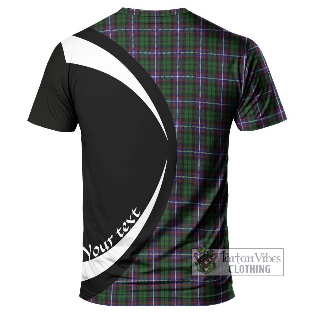 Russell Tartan T-Shirt with Family Crest Circle Style - Tartan Vibes Clothing