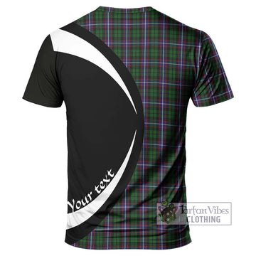 Russell Tartan T-Shirt with Family Crest Circle Style - Tartan Vibes Clothing