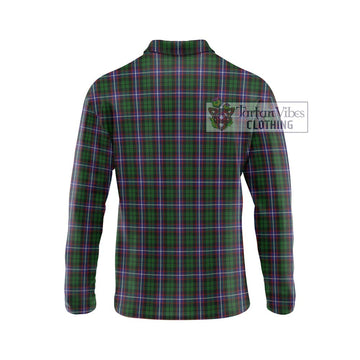Russell Tartan Long Sleeve Polo Shirt with Family Crest DNA In Me Style - Tartan Vibes Clothing