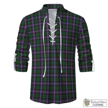 Russell Tartan Men's Scottish Traditional Jacobite Ghillie Kilt Shirt