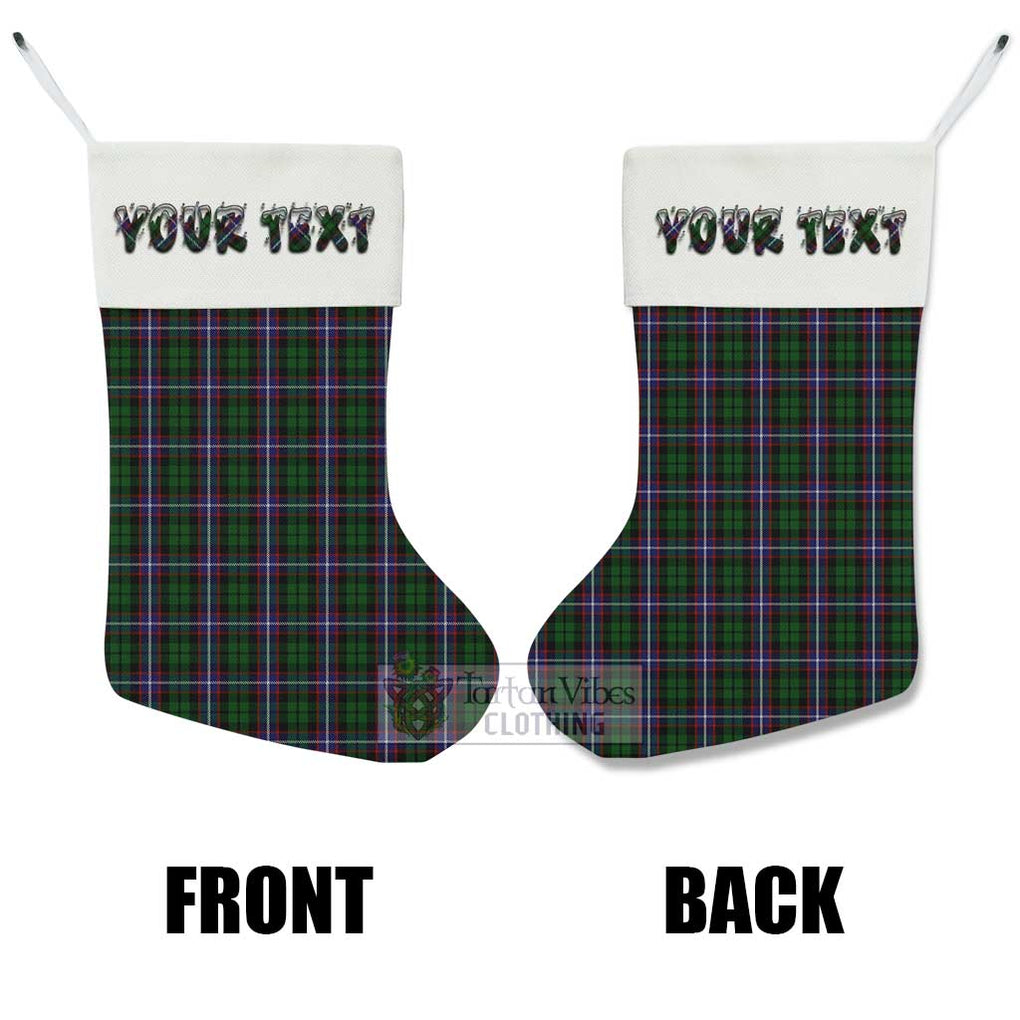 Russell Tartan Christmas Stocking with Personalized Text - Tartan Vibes Clothing