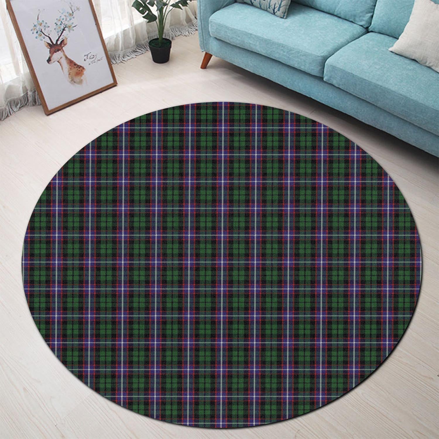 Russell Tartan Round Rug - Tartan Vibes Clothing