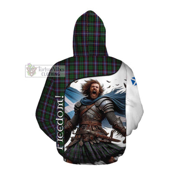 Tartan Vibes Clothing Russell Crest Tartan Cotton Hoodie Inspired by the Freedom of Scottish Warrior