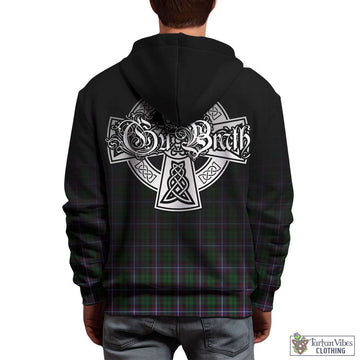 Russell Tartan Hoodie Featuring Alba Gu Brath Family Crest Celtic Inspired - Tartan Vibes Clothing