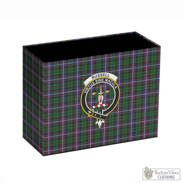 Russell Tartan Pen Holder with Family Crest - Tartan Vibes Clothing