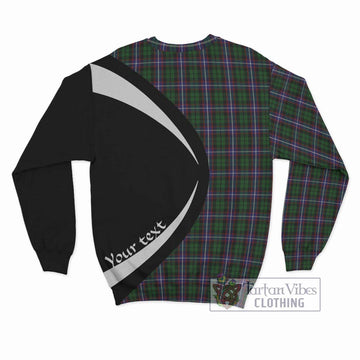 Russell Tartan Sweatshirt with Family Crest Circle Style - Tartan Vibes Clothing