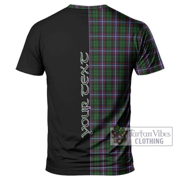 Russell Tartan T-Shirt with Family Crest and Half Of Me Style - Tartan Vibes Clothing