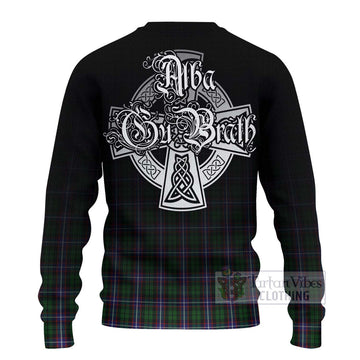 Russell Tartan Ugly Sweater Featuring Alba Gu Brath Family Crest Celtic Inspired - Tartan Vibes Clothing