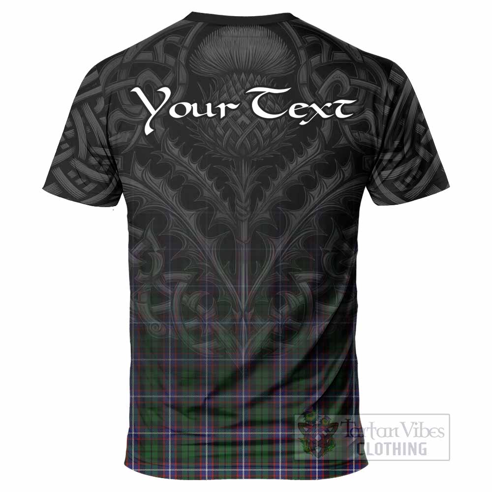 Russell Tartan T-Shirt with Family Crest Celtic Thistle Vibes - Tartan Vibes Clothing