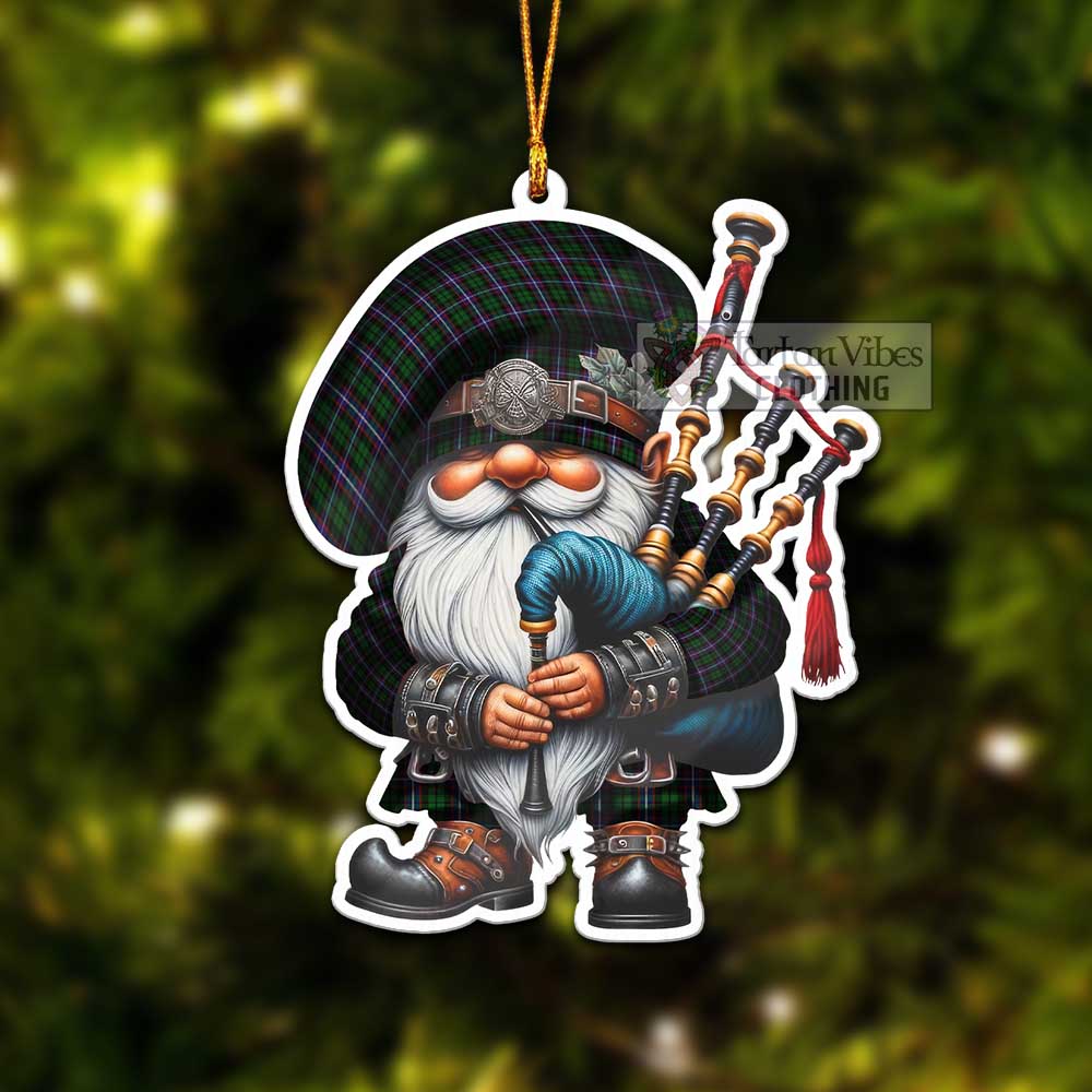 Russell Tartan Bagpiper Gnome Christmas Ornament - Tartan Vibes Clothing