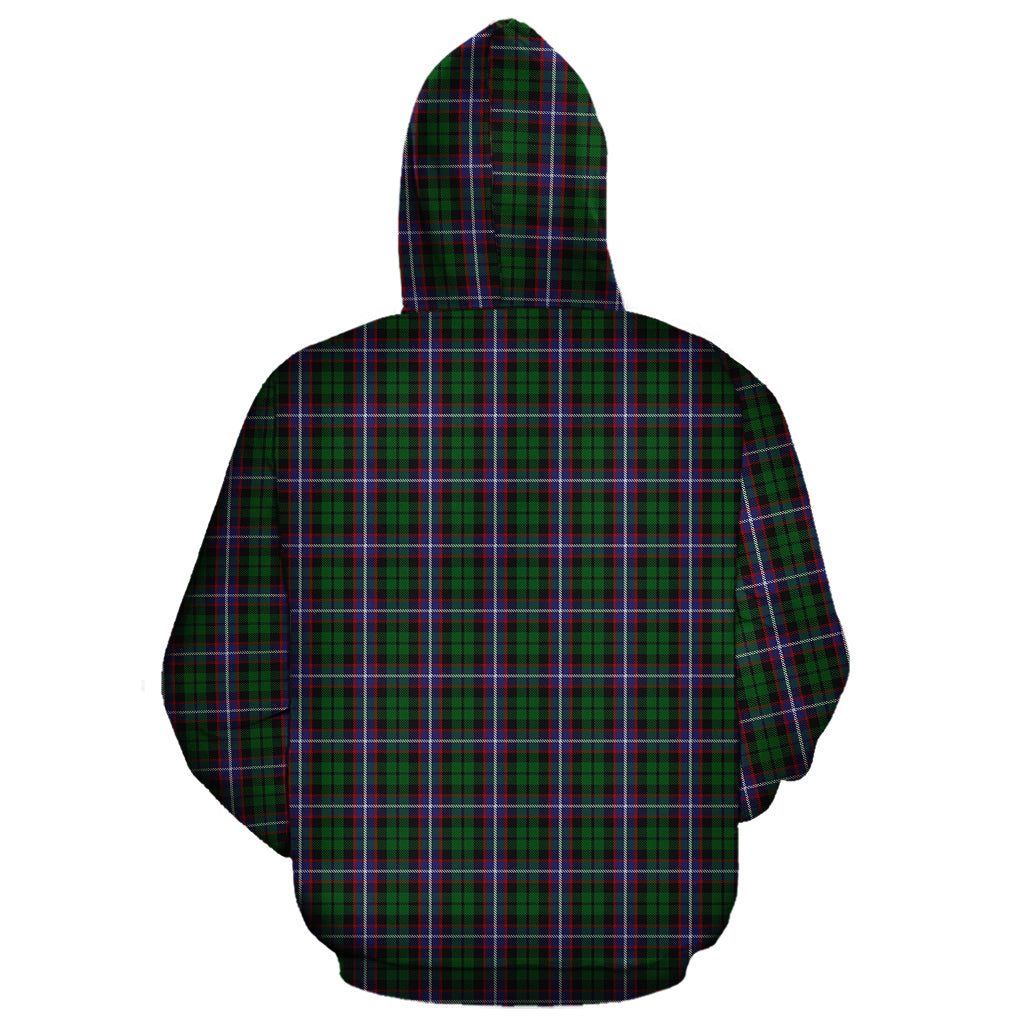 Russell Tartan Hoodie with Family Crest - Tartan Vibes Clothing