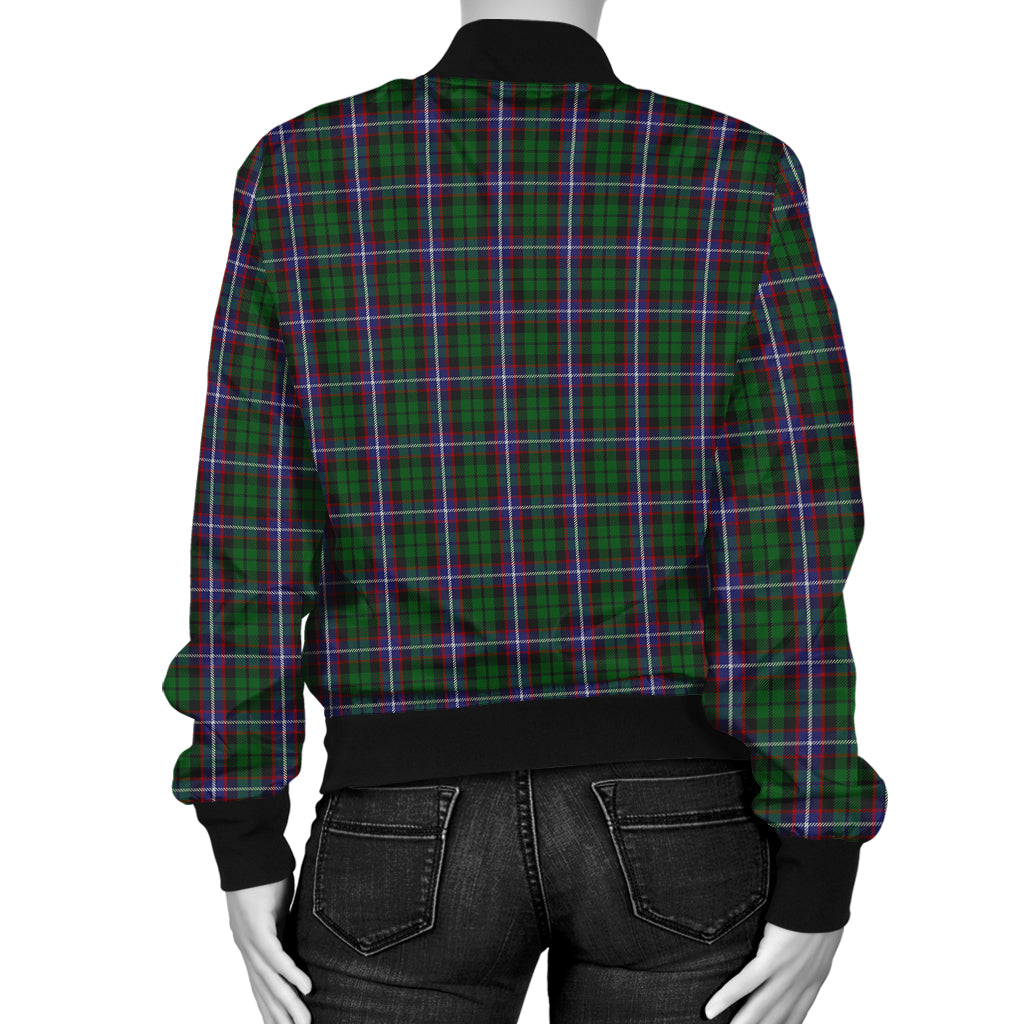 Russell Tartan Bomber Jacket with Family Crest - Tartan Vibes Clothing