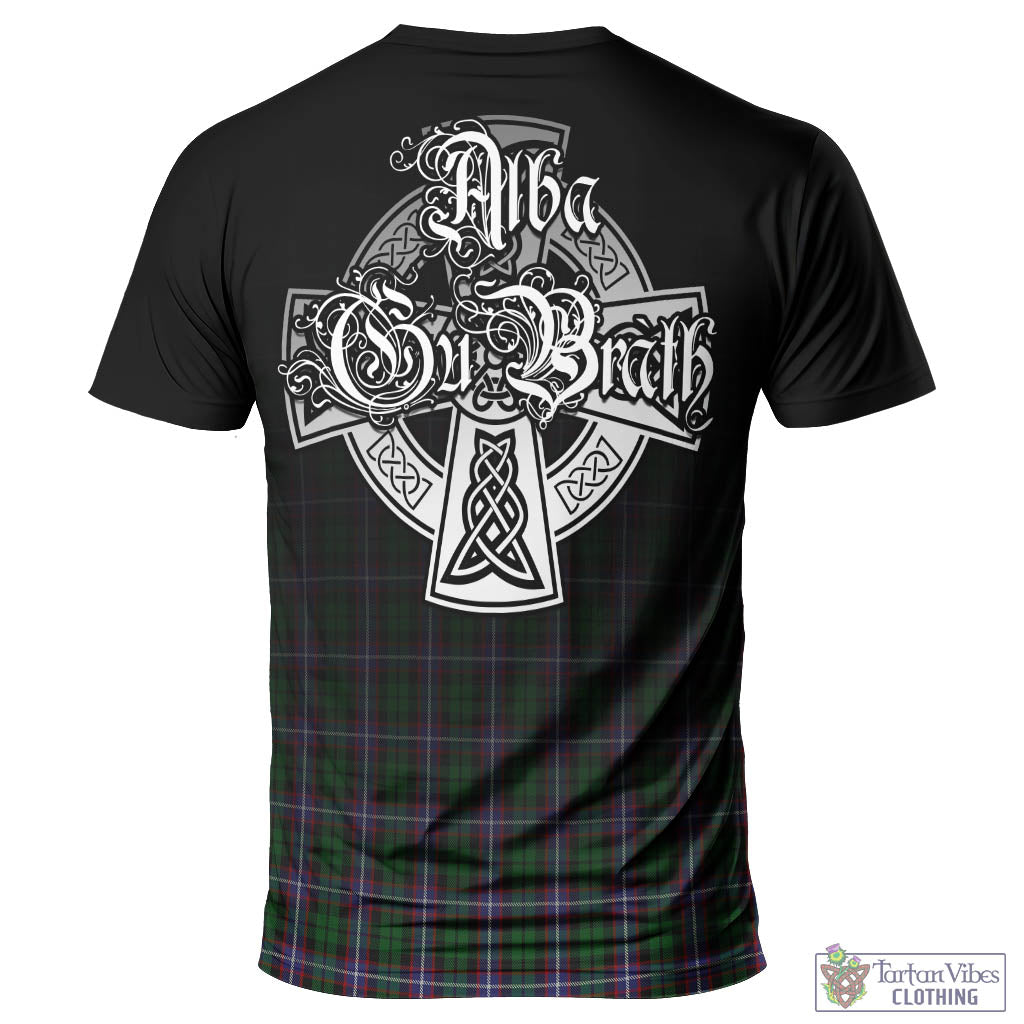 Russell Tartan T-Shirt Featuring Alba Gu Brath Family Crest Celtic Inspired - Tartan Vibes Clothing