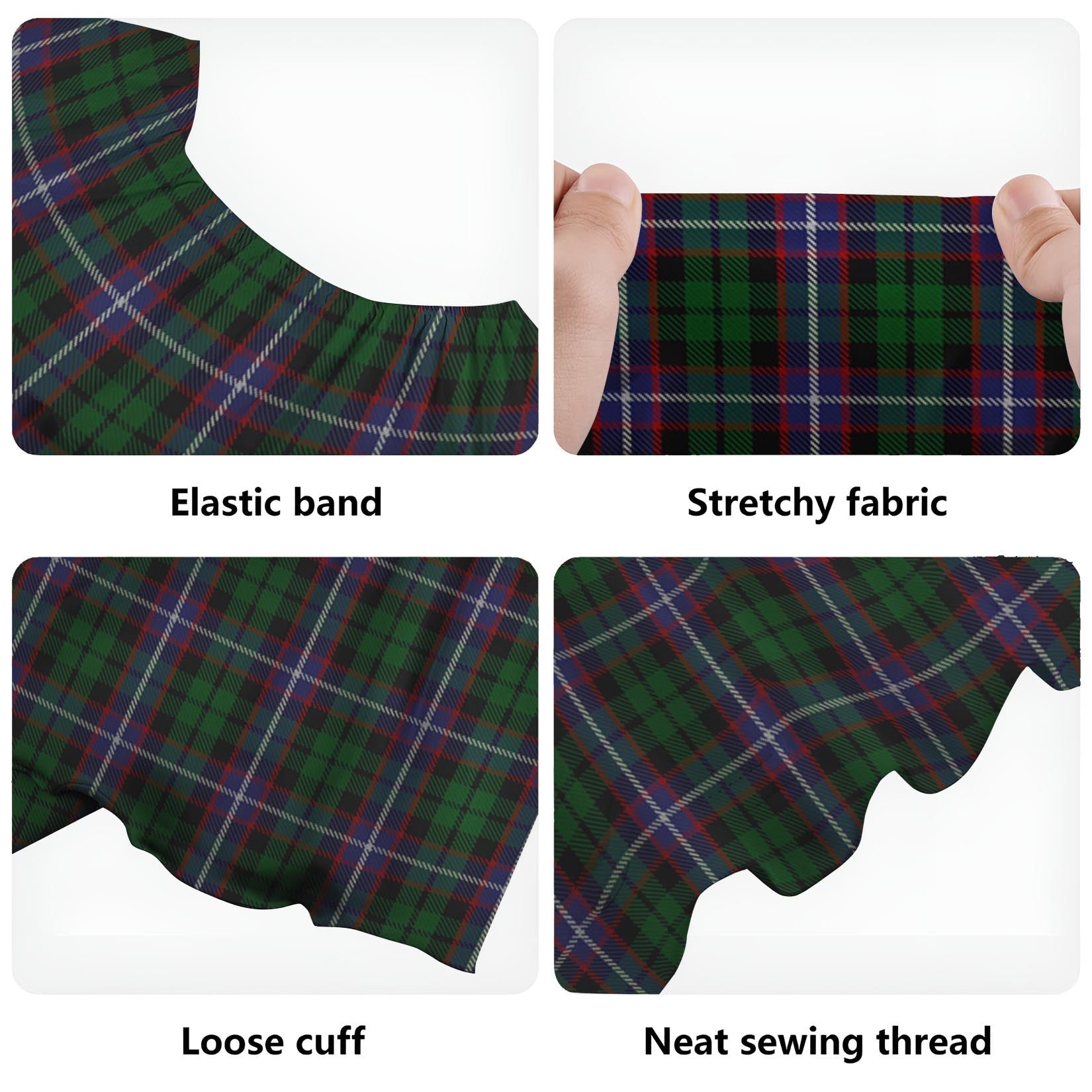 Russell Tartan Off Shoulder Long Dress - Tartan Vibes Clothing