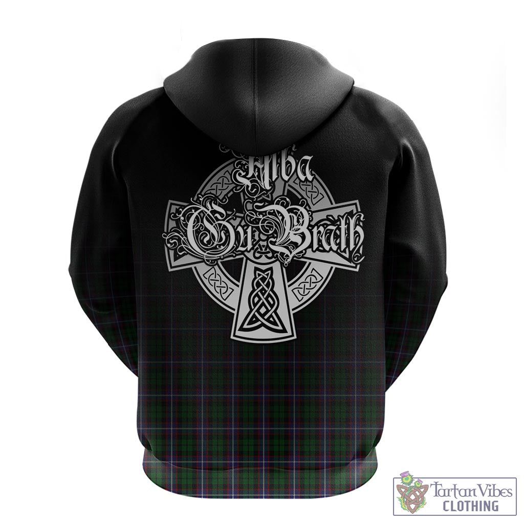 Russell Tartan Hoodie Featuring Alba Gu Brath Family Crest Celtic Inspired - Tartan Vibes Clothing