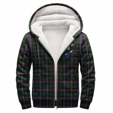 Russell Clan Crest In Me Tartan Sherpa Hoodie Scotland Flag Style