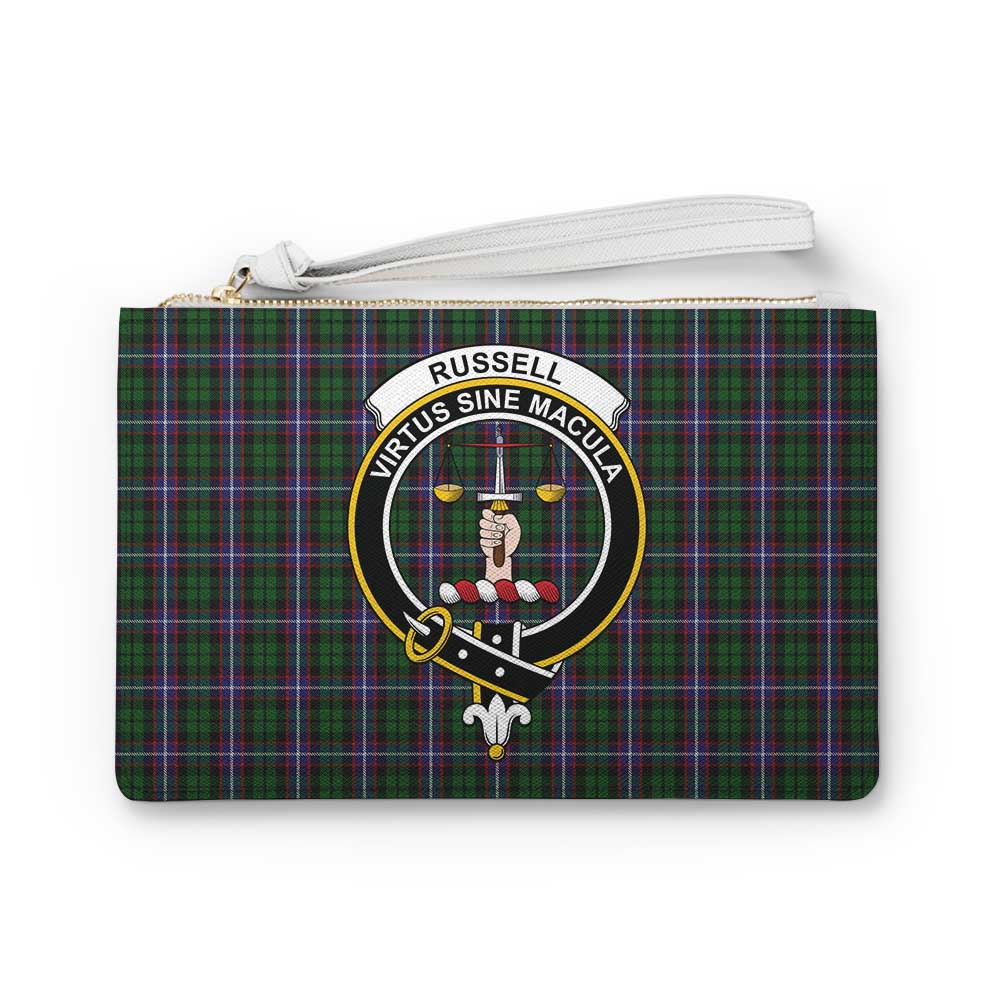 Tartan Vibes Clothing Russell Family Crest Tartan Clutch Bag
