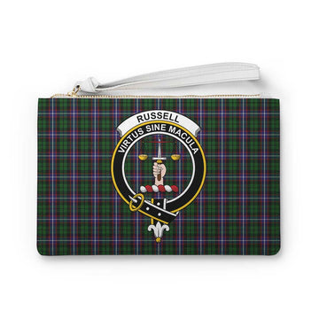 Tartan Vibes Clothing Russell Family Crest Tartan Clutch Bag