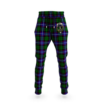 Russell Modern Tartan Joggers Pants with Family Crest