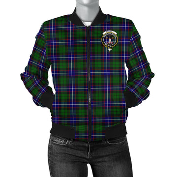 Russell Modern Tartan Bomber Jacket with Family Crest